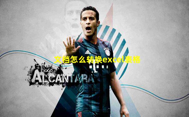 文档怎么转换excel表格