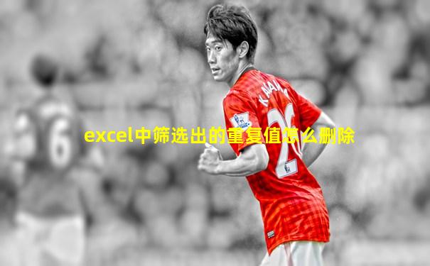 excel中筛选出的重复值怎么删除