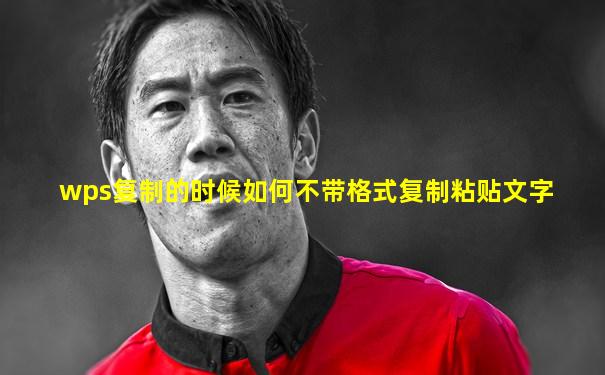 wps复制的时候如何不带格式复制粘贴文字