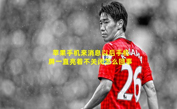 苹果手机来消息以后手机屏一直亮着不关闭怎么回事